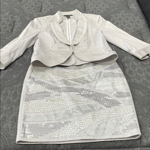 Grey Sequined suit